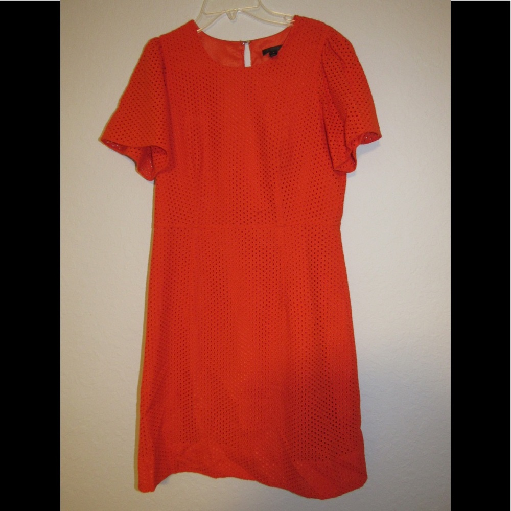 Bright Orange A-Line Dress